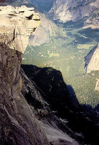 The shadow of Half Dome.