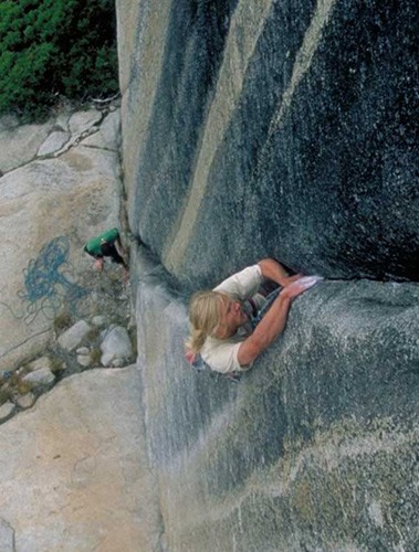 Sean Kriletich on Lord Caffeine &#40;5.10d&#41;, Olmstead Canyon.