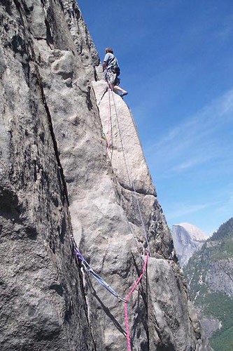 The Pitch 10 traverse of East Buttress Of El Cap