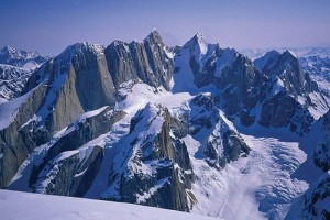 The great and mighty Tooth Peaks as seen from the summit of Mt. Dickey...