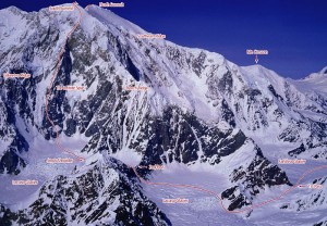Mount Foraker - Infinite Spur Alaska Grade 6, 5.9, M5, AI 4 - Alaska, USA. Click to Enlarge