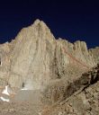 Mt. Whitney - Mountaineer's Route 3rd class - High Sierra, California USA. Click for details.