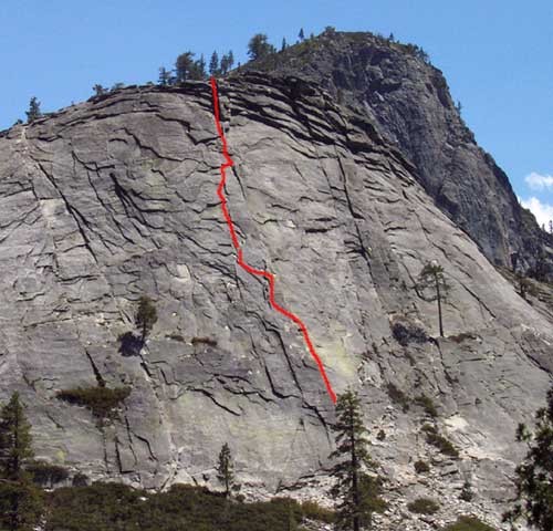 The route as seen from Highway 50.