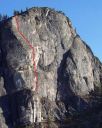 Lover's Leap, Main Wall - Corrugation Corner 5.7 - Lake Tahoe, California, USA. Click for details.