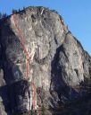 Lover's Leap, Main Wall - Traveler Buttress 5.9 - Lake Tahoe, California, USA. Click for details.