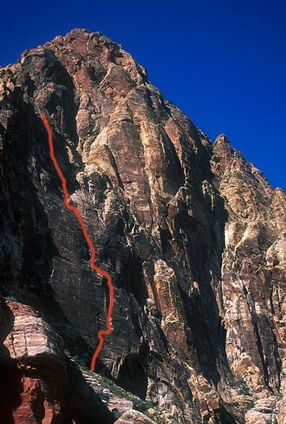 Over 1000 feet of amazing climbing on Black Velvet Wall.