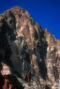 Black Velvet Canyon - Overhanging Hangover 5.10a - Red Rocks, Nevada USA. Click for details.