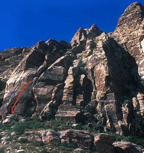Lazy Buttress is an excellent pitch on Whiskey Peak.