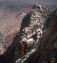 Whiskey Peak - Only the Good Die Young 5.11c - Red Rocks, Nevada USA. Click for details.