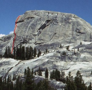 Daff Dome - Witch of the West 5.9 R - Tuolumne Meadows, California USA. Click to Enlarge