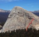 Fairview Dome - Great Pumpkin 5.8 R - Tuolumne Meadows, California USA. Click for details.