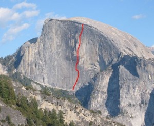 Half Dome - Tis-sa-ack A3 5.9 - Yosemite Valley, California USA. Click to Enlarge