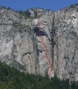 Ribbon Fall Wall - Reason Beyond Insanity A3+ 5.7 - Yosemite Valley, California USA. Click for details.