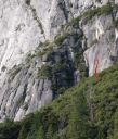 Camp 4 Wall - Henley Quits 5.10b - Yosemite Valley, California USA. Click for details.
