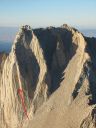Mt. Russell - Mithral Dihedral 5.10b - High Sierra, California USA. Click for details.