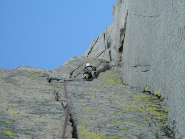 Ken Kenaga on the North Buttress of Merriam Peak