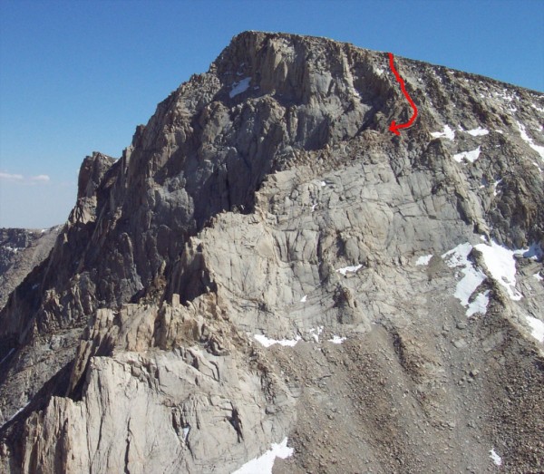 Mountaineers Route and Descent for East Face and East Buttress of Mt. ...