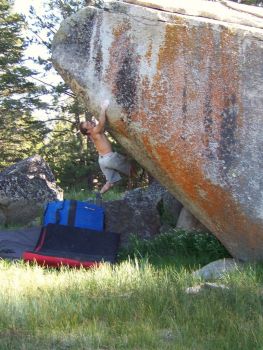 Barbed Wire Boulders - Lake Tahoe Bouldering, California, USA. Click to Enlarge