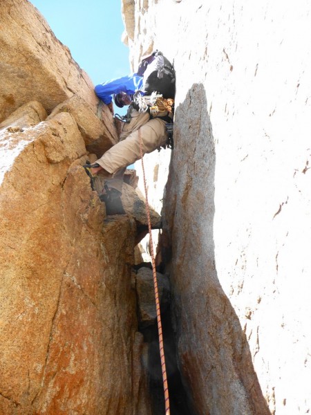 Me heading up first chimney &#40;class 3-4&#41;