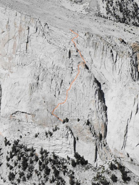 Stemwinder &#40;I, 5.4&#41; on Thor Peak, as viewed from Candlelight Peak