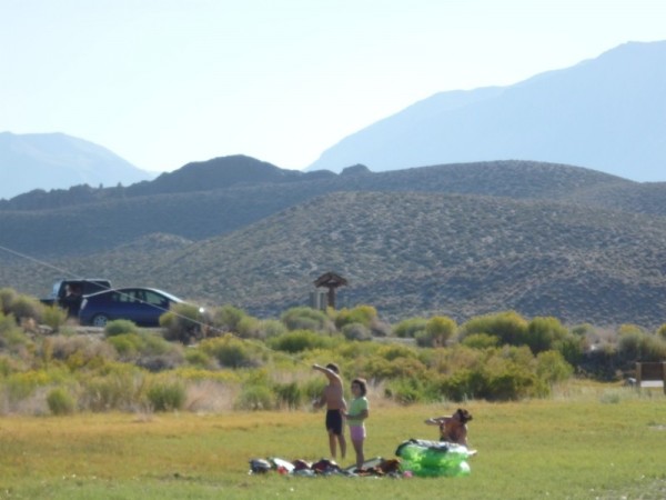 Time to break out the kite at Mono Lake.