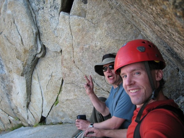 Clemens &#40;on the left&#41; and Tad chilling at the top of P1 of our...