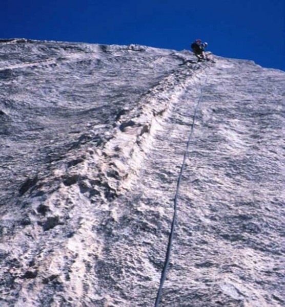 Half Dome's Snake Dike Route features great climbing with long run out...