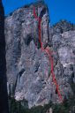 Higher Cathedral - Northeast Buttress 5.9 - Yosemite Valley, California USA. Click for details.