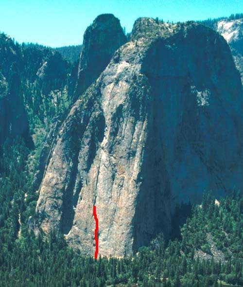 Central Pillar is considered one of the best climbs on Middle Cathedra...