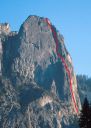 Sentinel Rock - Steck Salathe 5.9 - Yosemite Valley, California USA. Click for details.