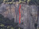 The Cookie Cliff - Meat Grinder 5.10c - Yosemite Valley, California USA. Click for details.