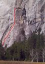 Rixon's Pinnacle - West Face 5.10c - Yosemite Valley, California USA. Click for details.