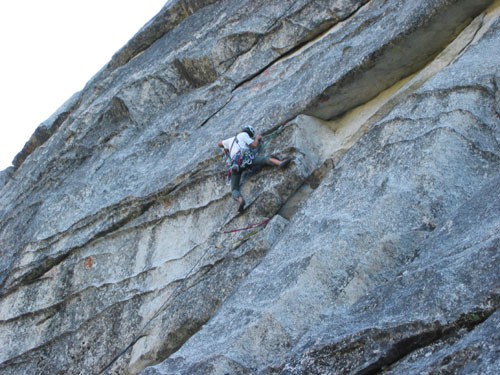 Dave Goldstein on the first pitch of Fantasia &#40;5.9 R&#41;. After a...