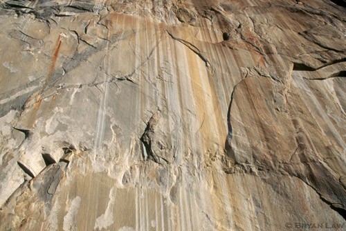 The beauty of stone.  El Cap near Zodiac start.  1997
