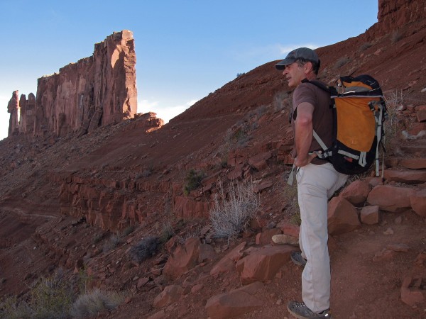 Looking over at the Rectory on the hike up - Fine Jade is on the end o...