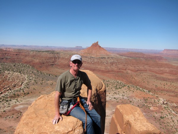 Ralph Tingey on the summit of South Six Shooter.