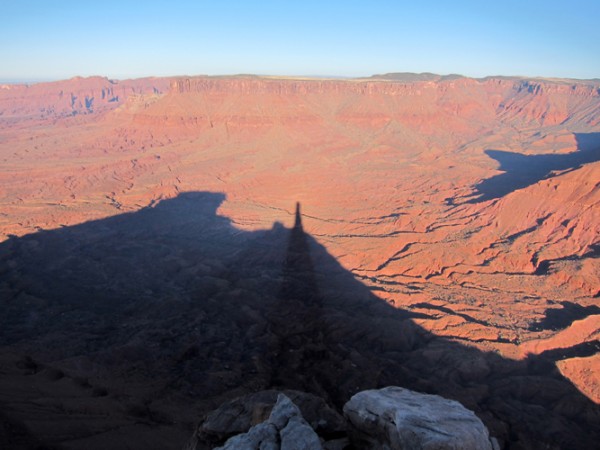 Shadow of Castleton Tower.