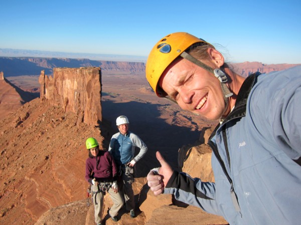 Whitney, Paul and I psyched on top of Castleton.