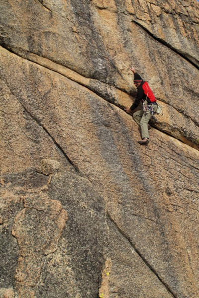 Tom staying calm and collected on a tricky crux ;&#41;