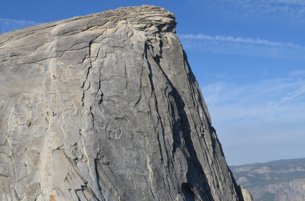 First two on the cables that morning.  We would eventually do it twice...