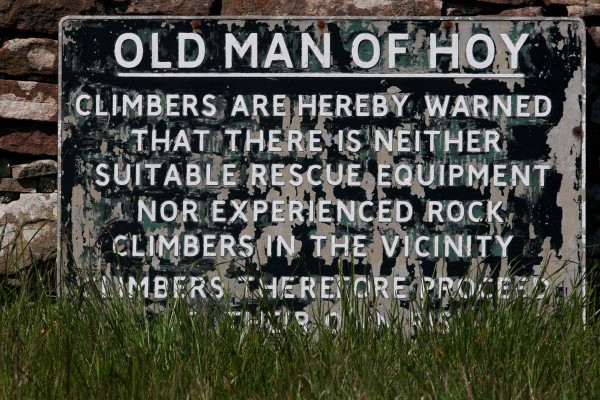 Sign at the trailhead