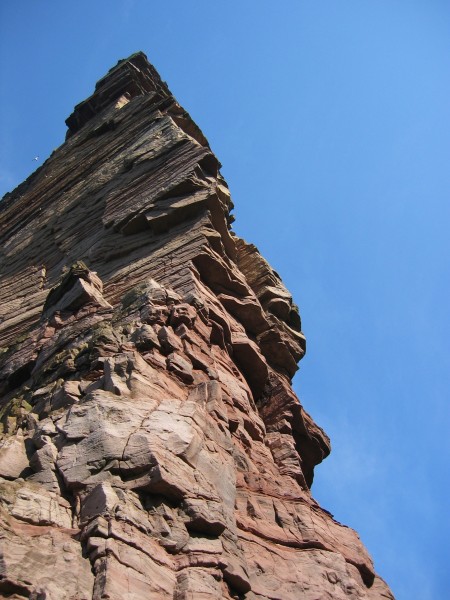 Looking up the first pitch. There is a much harder route on the face l...