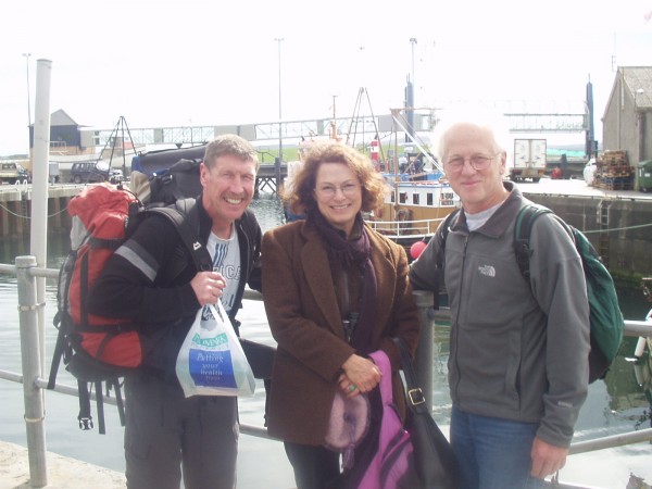 Seeing Smiler off at Stromness