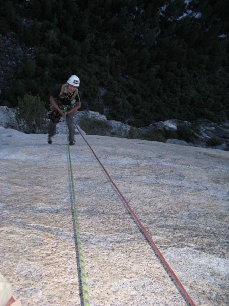 We started rapping just before the sun was setting behind El Cap and w...