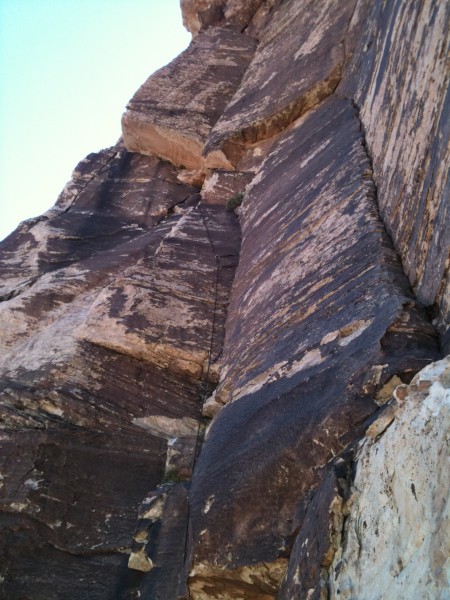 The fun traverse under the roof on Frogland