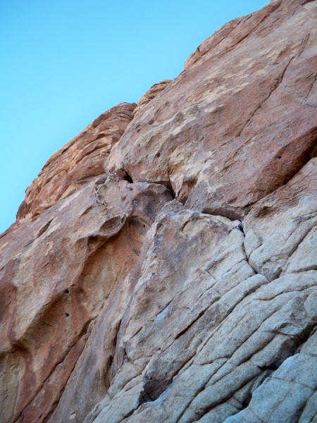 Looking up Clean and Jerk, quite possibly my favorite climb ever.