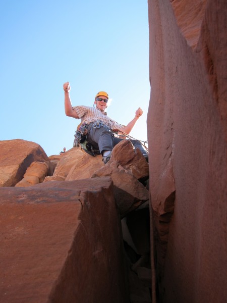 Mark at the top of the first pitch