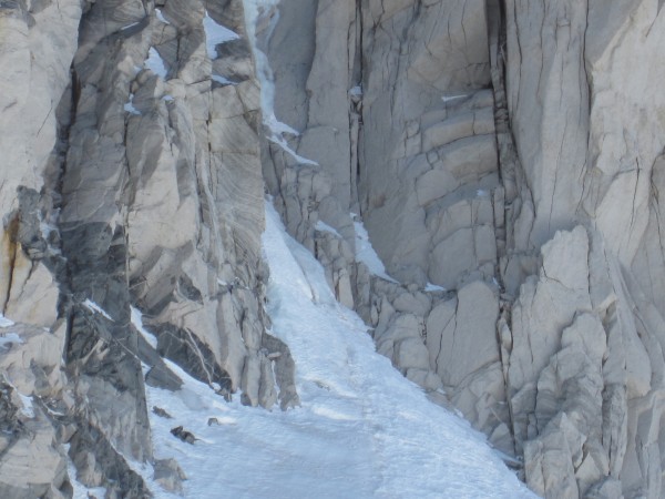 Mt. Dade NE couloir with ice showing
