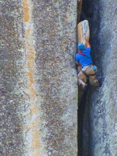 Tom on pitch 2 of entrance exam 5.9++