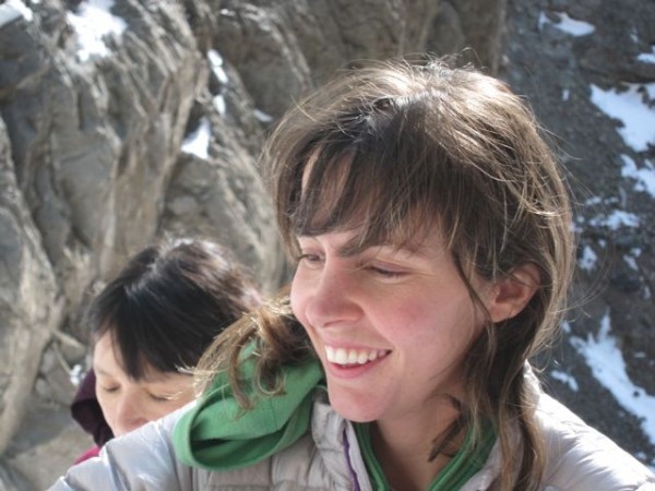 A big smile seeing the ice!